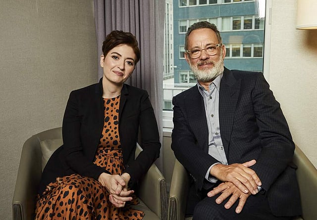 <em>Marielle Heller & Tom Hanks (Photo by Matt Licari/Invision/AP)</em>