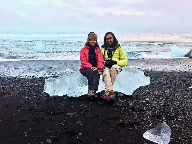 Thirthankar and Suhasini in Iceland