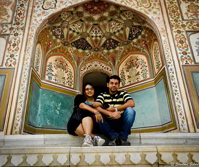 Ekta and Puru at the Amer <g class=