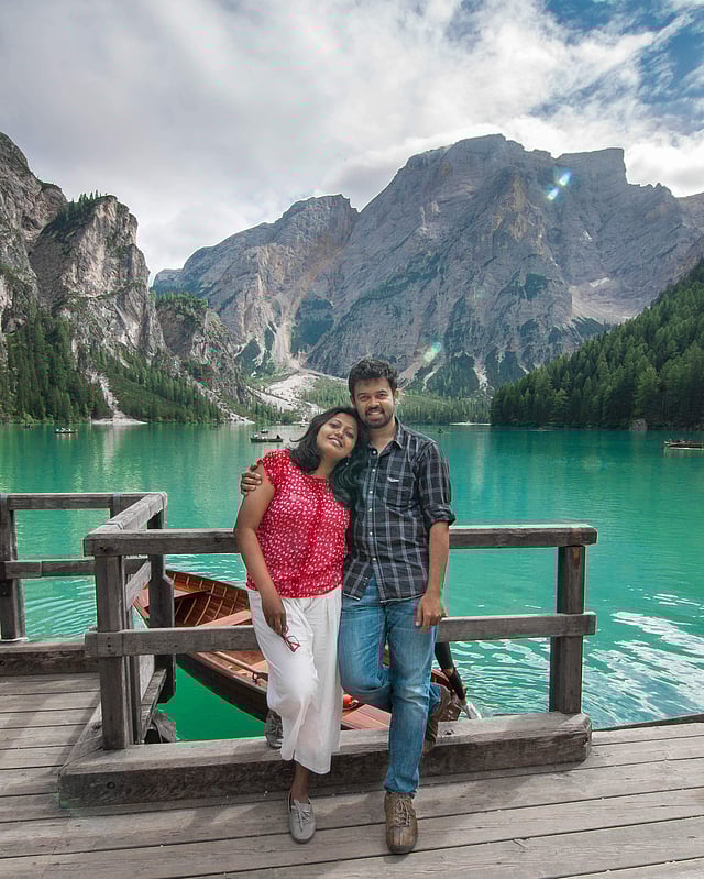 Thara and Goutham in Italy