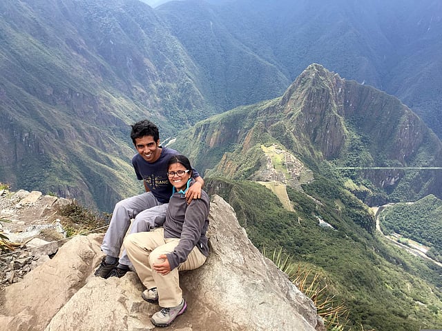 Sandeepa and Chetan crossing the Amazon