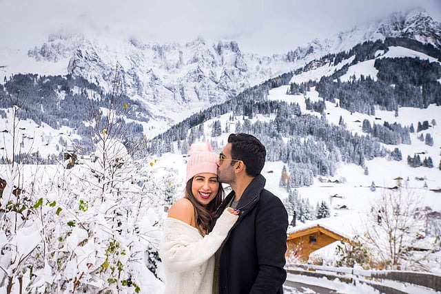 Savi and Vid in Switzerland