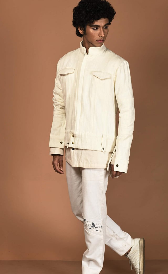 <em>Khadi denim jacket</em>