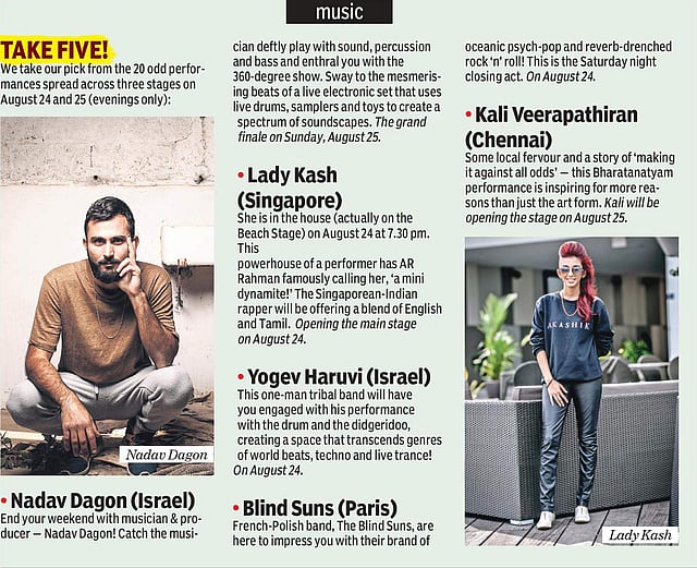 Music performances at Covelong Point Festival