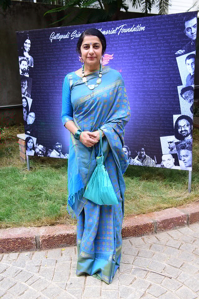 <em>Suhasini at the Gollapudi Srinivas award function</em>