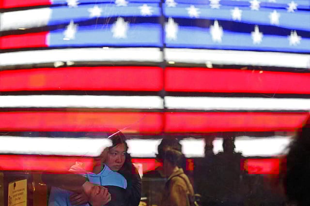 <em>At Times Square, New York (AP Photo/Kathy Willens)</em>