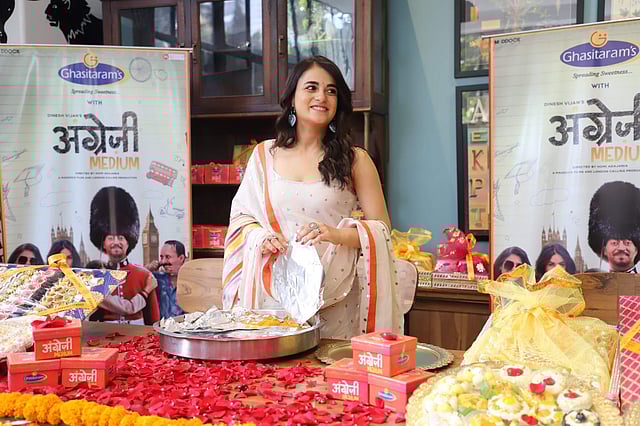 <em>Actress Radhika Madan during promos of Angrezi Medium (Photo: IANS)</em>