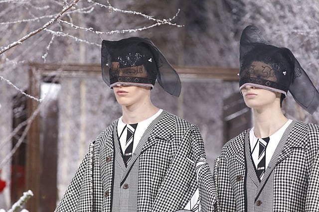 <em>The Thom Browne collection (Photo by Vianney Le Caer/Invision/AP)</em>