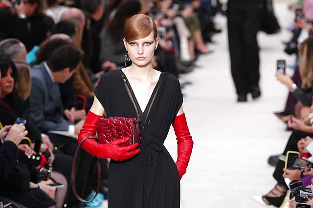 <em>The Valentino collection (AP Photo/Francois Mori)</em>