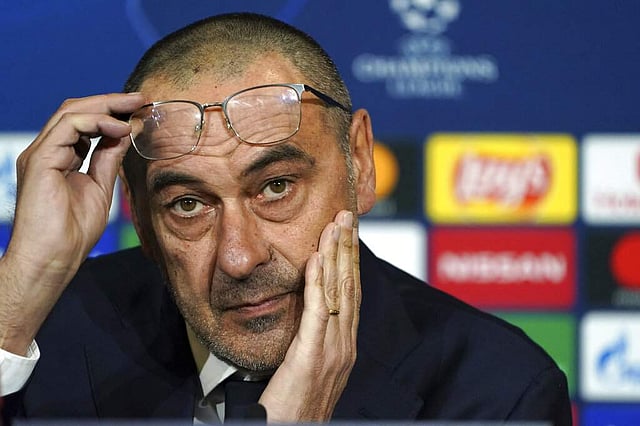 <em>Juventus head coach Maurizio Sarri (AP Photo/Laurent Cipriani, File)</em>
