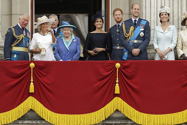 <em>The royal family at Buckingham Palace (AP Photo/Matt Dunham/file)</em>