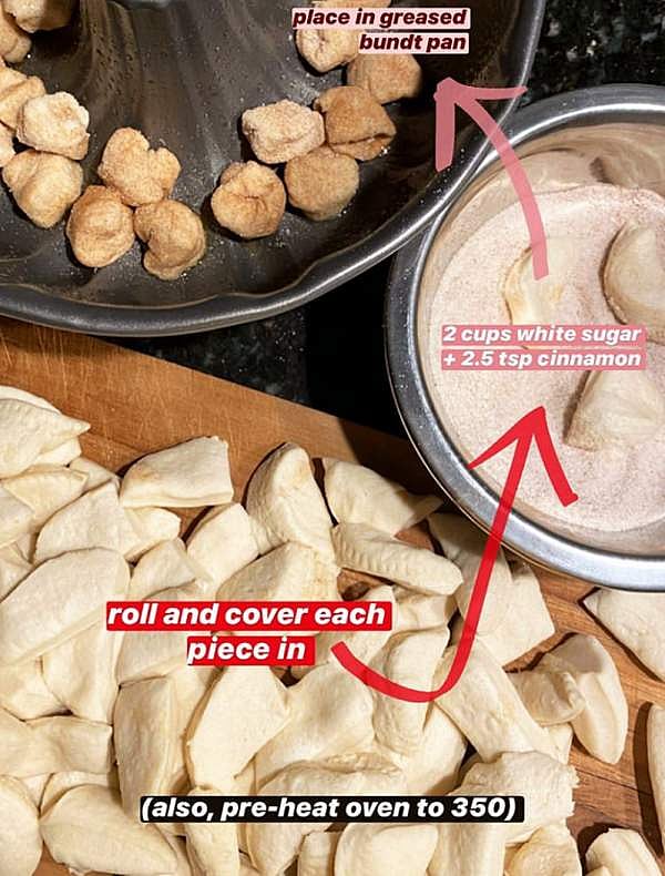 Remember to preheat the oven as you prep the dough (Image: Instagram/ Gigi Hadid)