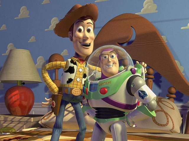 <em>Sheriff Woody and Buzz Lightyear</em>
