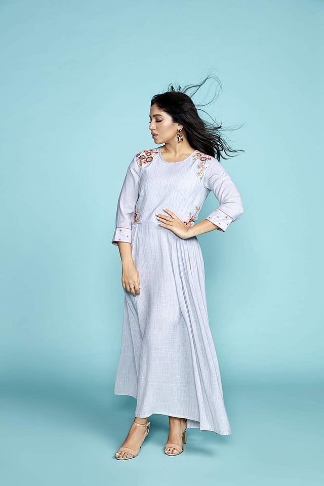 <em>Actor Bhumi Pednekar in an outfit from Raisin</em>