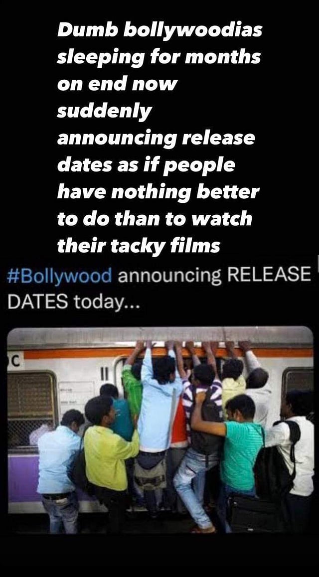 Meme posted by Kangana