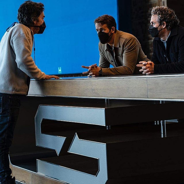 A still from the set of The Adam's Eye