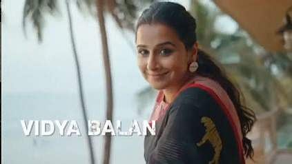 <em>A glimpse of the video Mai Sherni in which Vidya is seen wearing Ghuri by Debjani</em>