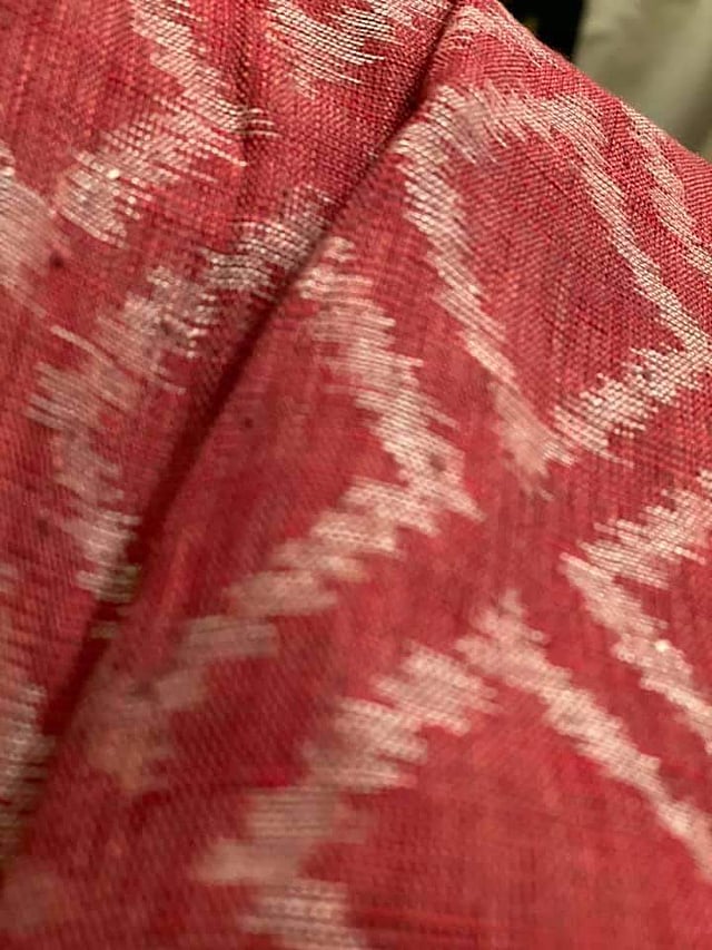 Linen ikat by Kaveri