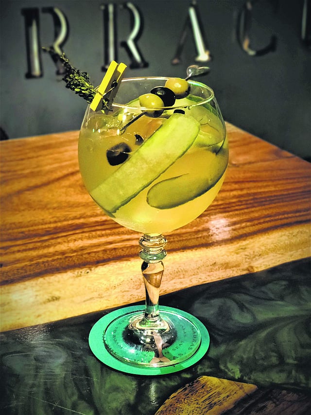 Quarantini cocktail