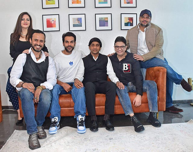 Rao with Bhushan Kumar and others of Srikanth Bolla