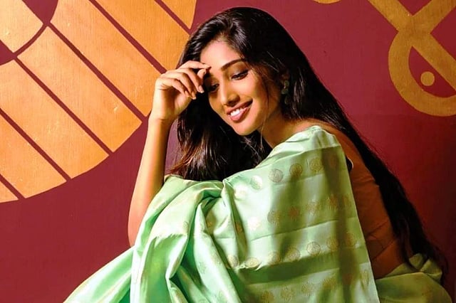 Silks that scream simplicity from <em>Dakshinam</em>