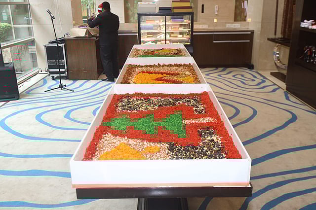 <em>Cake mixing festvities at The Westin</em>
