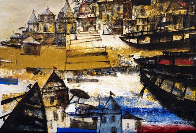 <em>Paresh Maity's oil painting</em>