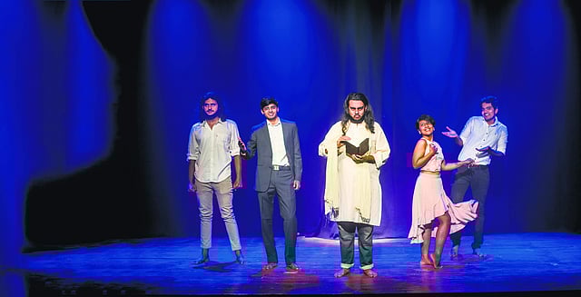 Still from the play <em>One Chinna Change</em>