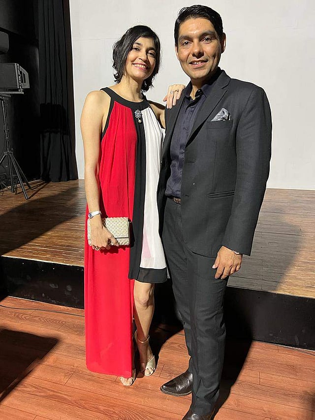 <em>Roshan & Gibran at the premiere of Bina Rai</em>