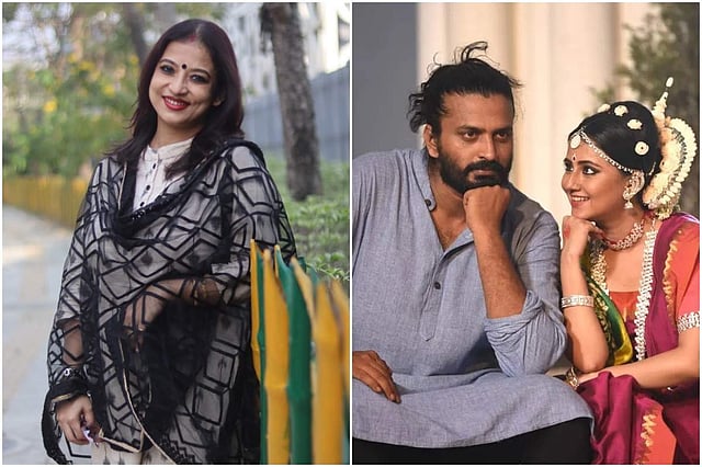 Varsha Bardhan & a still from <em>Neel Digante</em>