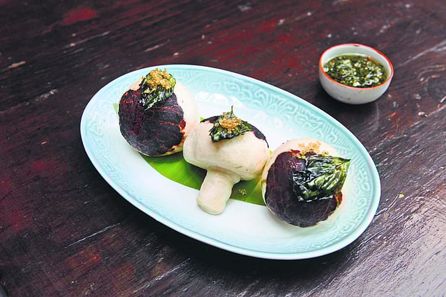 <em>Trio of Mushroom Baos</em>