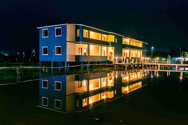 One of the guest houses at <em>Jhore Jole Jongole</em>