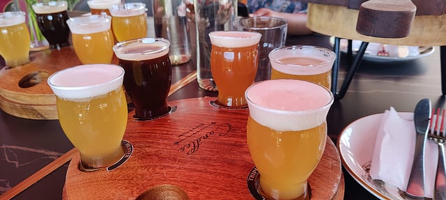 A range of the craft beers