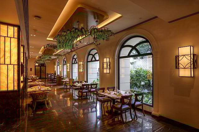 <em>Look up to spot chilli-inspired chandeliers!</em>