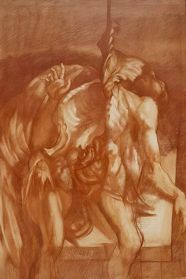Poster of <em>Pinavarai</em>, which is a painting titled <em>Cadaver No. 1</em> by Hyman Bloom