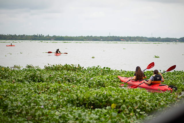 Fishing and kayaking