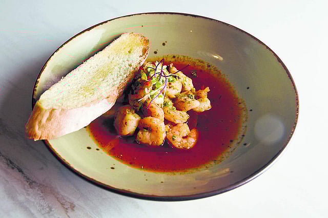The Gambas Al Agillo is a dish best shared with that someone important