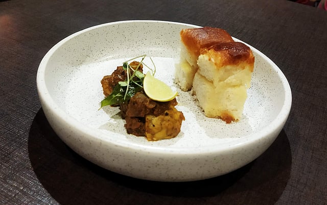 The Pepper Lamb Brain Tartare Pav is a must-try!