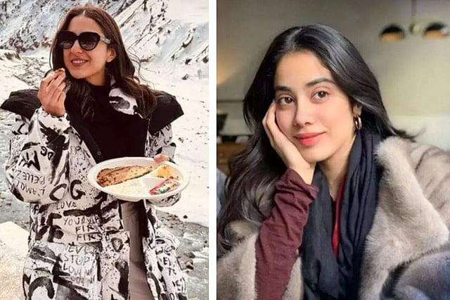 <strong>(L-R) Sara Ali Khan, Janhvi Kapoor</strong>