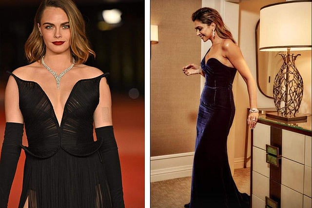 <strong>(L-R) Cara Delevingne, Deepika Padukone</strong>