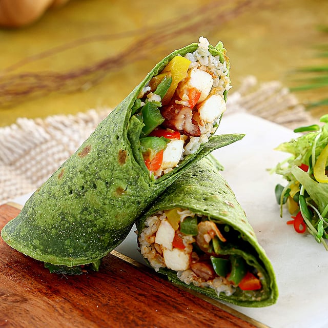 Tex-Mex Spinach Burrito