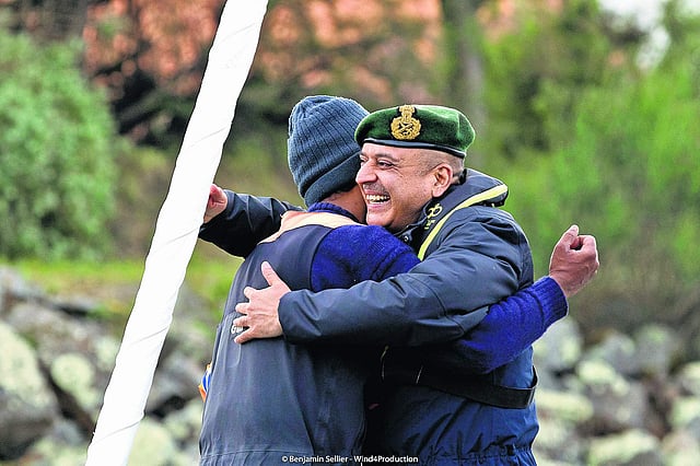 Abhilash with Brig. Zubin Bhatnagar Military Attaché
