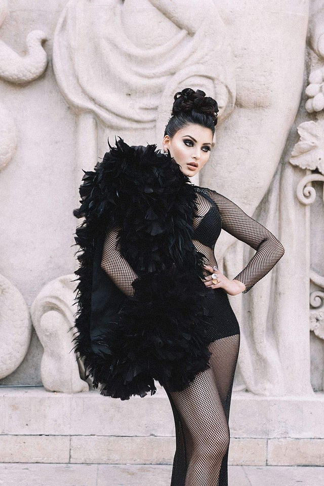 Urvashi Rautela’s stunning black outfit by LA Metamorphose