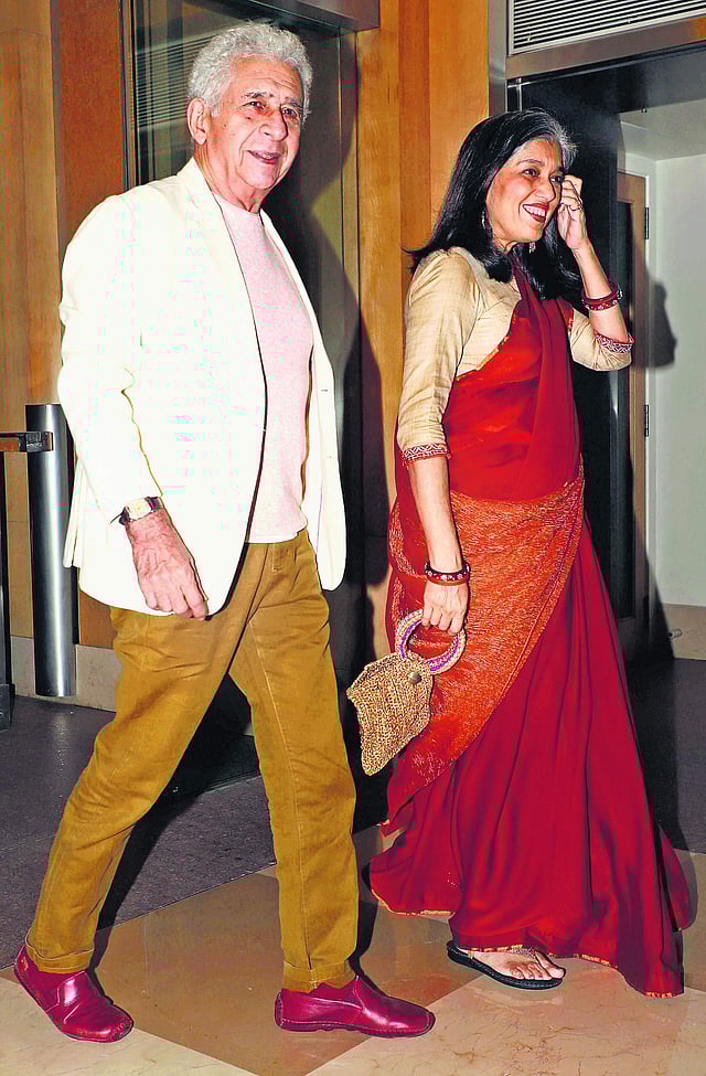 Naseeruddin Shah with wife Ratna Pathak Shah