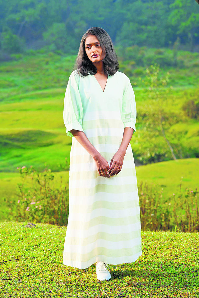 <em>Outfit from Mantra's Mission Malabar collection</em>