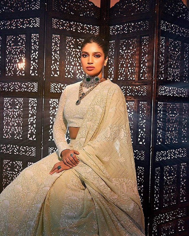 <strong>Bhumi Pednekar in a gorgeous lehenga (Image source: Instagram)</strong>