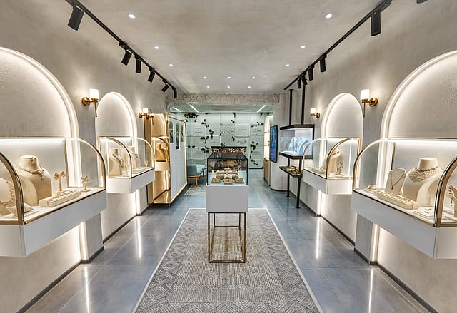 <strong>Plush interiors of the Delhi store </strong>