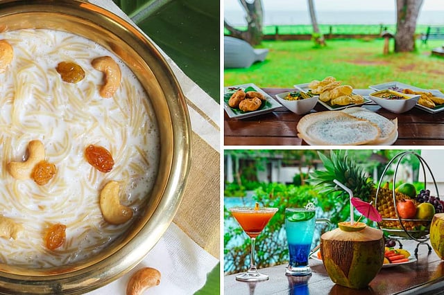 <em>Food at Vembanad, the poolside restaurant</em>