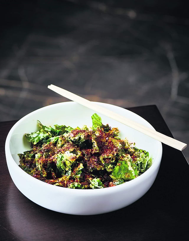 The crackling spinach