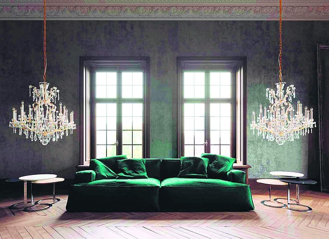 <em>Preciosa chandeliers at Sources Unlimited  </em>